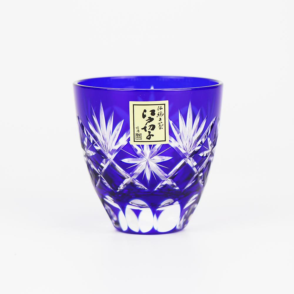 田島玻璃 酒杯系列 星紋(藍色,2.54fl-oz)日本製造 1 个