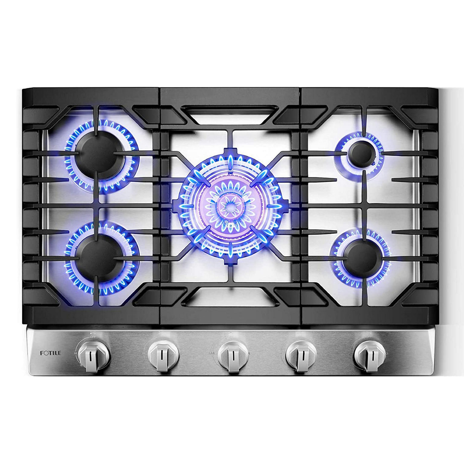 FOTILE 30 in Gas Cooktop 56K total BTU | 5 Burners | Wok Grate | Fast Ignition 1 ลัง