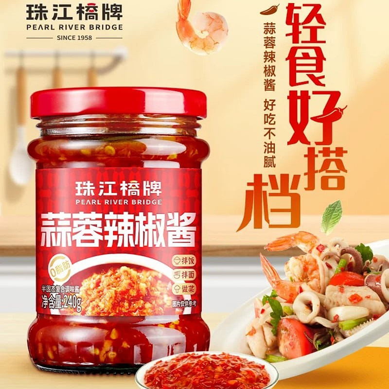 Pearl River Bridge garlic chili sauce 240g 240 g