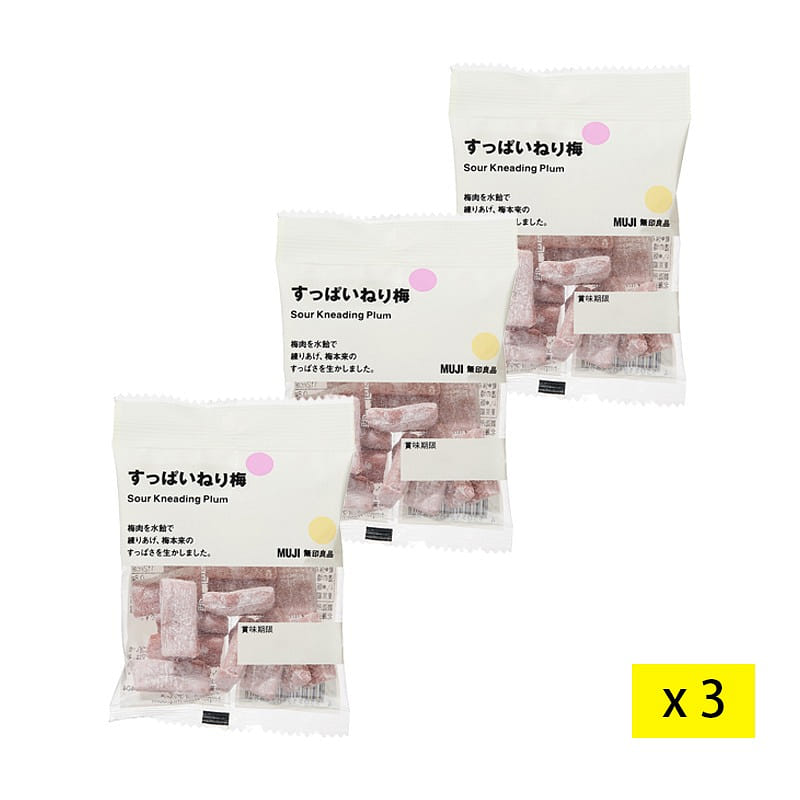 MUJI Sour plum slices soft candy 33g x 3bags 1 개