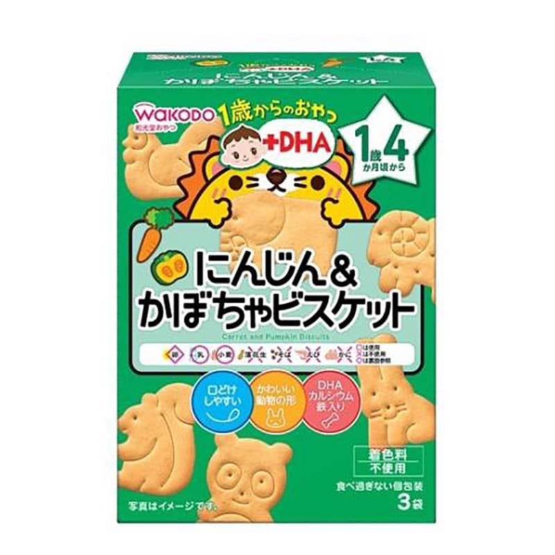WAKODO High Calcium Animal Shaped Biscuits 3 Packs 1 개