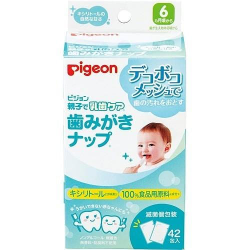 Pigeon Baby Teeth Wipes Green Tea Flavor 42 pcs 1 개