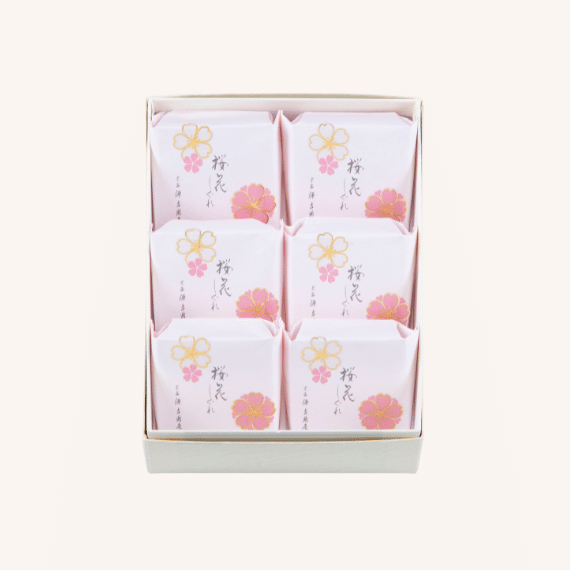 撫松庵　パンジー柄薄いピンク最終お値引き 日本直送」宗家源吉兆庵・春限定 桜花しぐれ 6個箱入り - Weee!