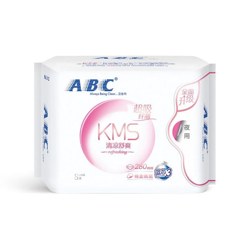 ABC Slimming Cotton Night Tissue 280mm 8pcs/pkg 1 each