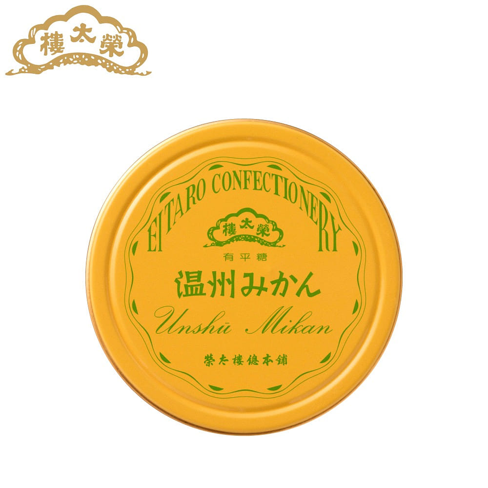 EITARO CONFECTIONERY Unshyuu Mikan Orange Lozenge Ariheitou 50g 1 캔