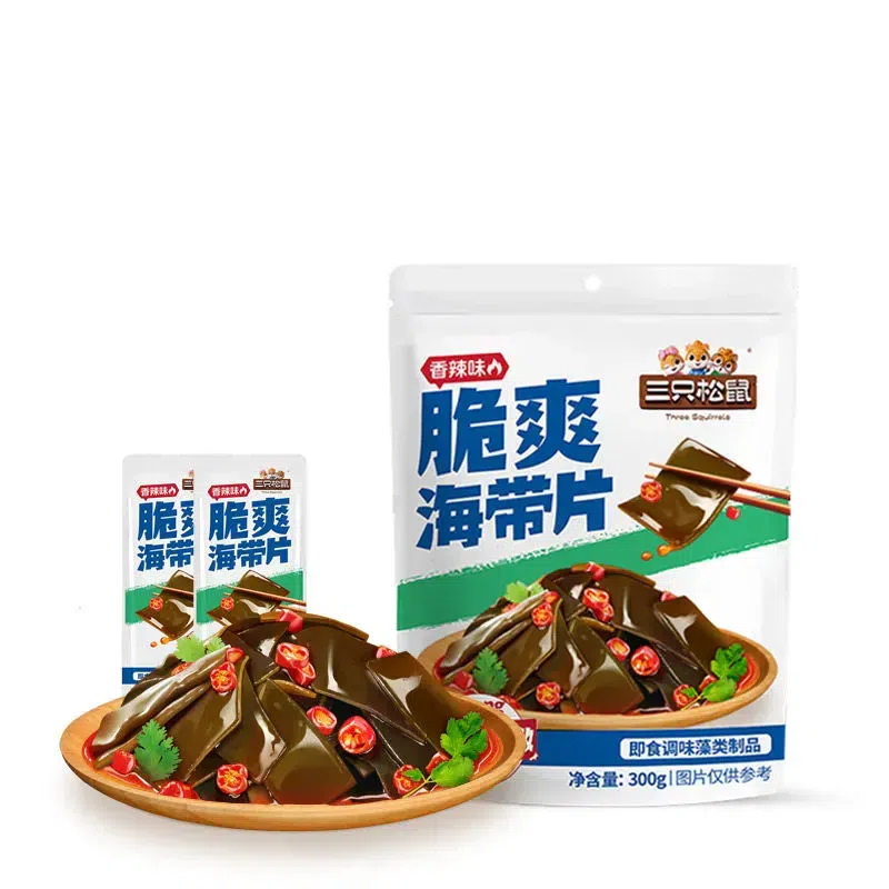 三隻松鼠下飯菜海帶片即食300g 300 克