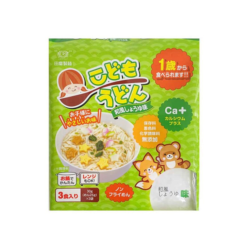 Tanabiki Children Japanese-style Baby Noodles Udon Soy Sauce Flavor 30g * 3bag 1 개