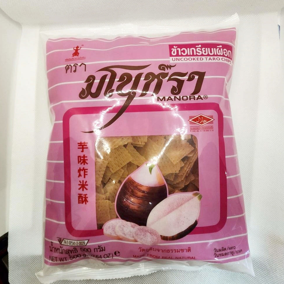 Manora Uncooked Taro Chips 500 그램