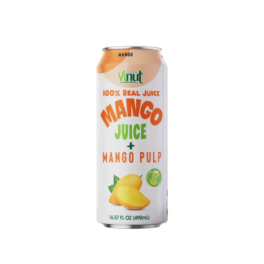 Vinut 100% Mango Juice with Mango Pulp 16.57 액량 온스
