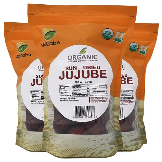 weee_dried_McCabe Organic Sun-Dried Jujube, 130g (3 Packs) 130 g