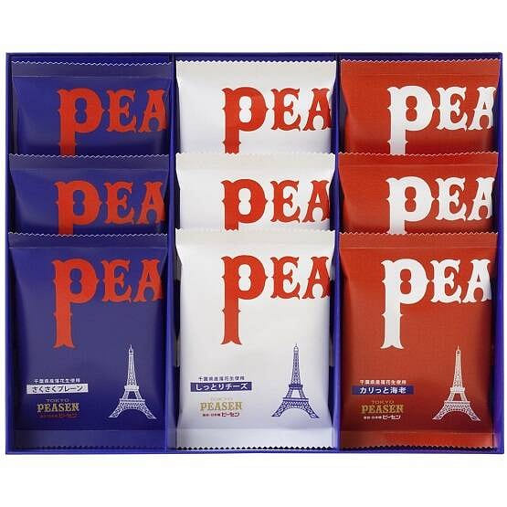 TOKYO PEASEN Rice Cracker Set Three Flavors 9 packs 1 each