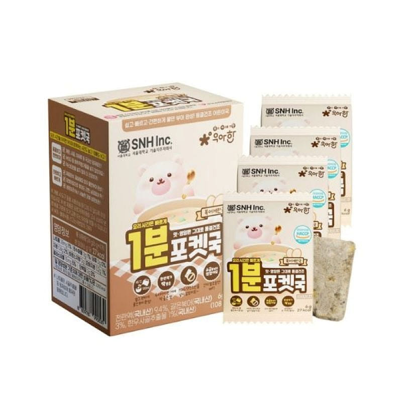 밥스누 서울대 우아한 1분포켓국 소금무첨가 - 북어계란국 (6g × 4개입) 6 그램