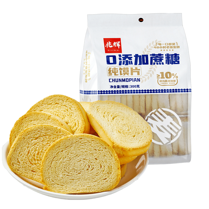 原味無糖純饃片300克/袋*1袋 300 克