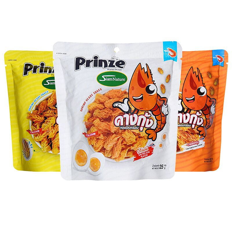 프린즈 새우머리 크리스피 3종 세트 25g 3봉 75 그램