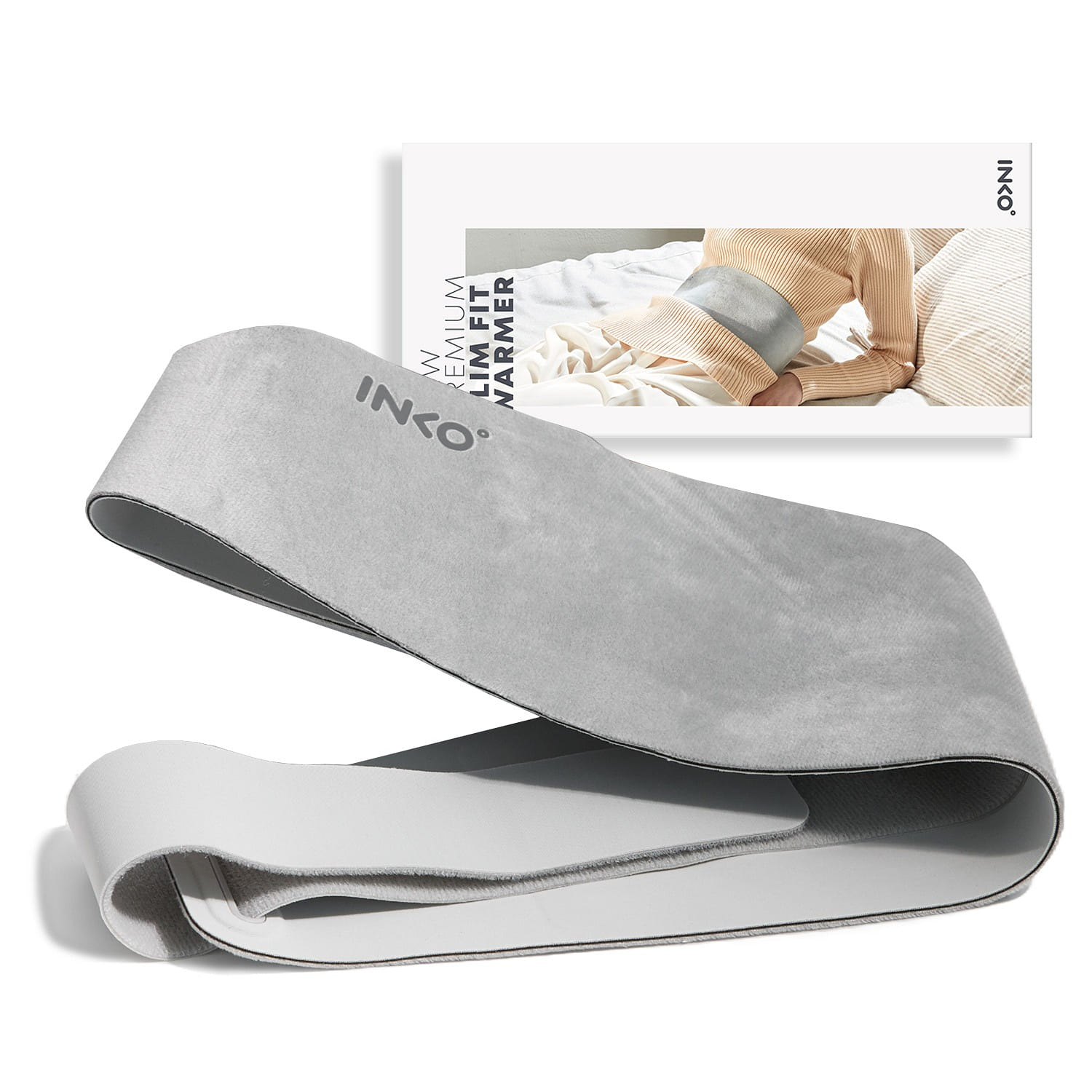 INKO New Premium Slim Fit Warmer - USB Powered Heating Belt (Urban Gray) 1 カウント