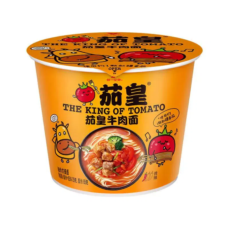 Unified Tomato Instant Noodles Tomato Noodles Bag Tomato Noodles 128g*1 bucket 128 그램