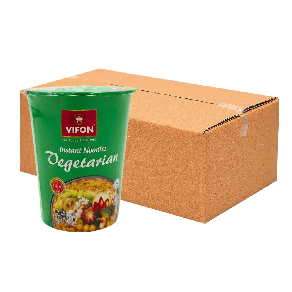 Vifon Vegetarian Cup Noodle 2.12oz pack of 12 1 개