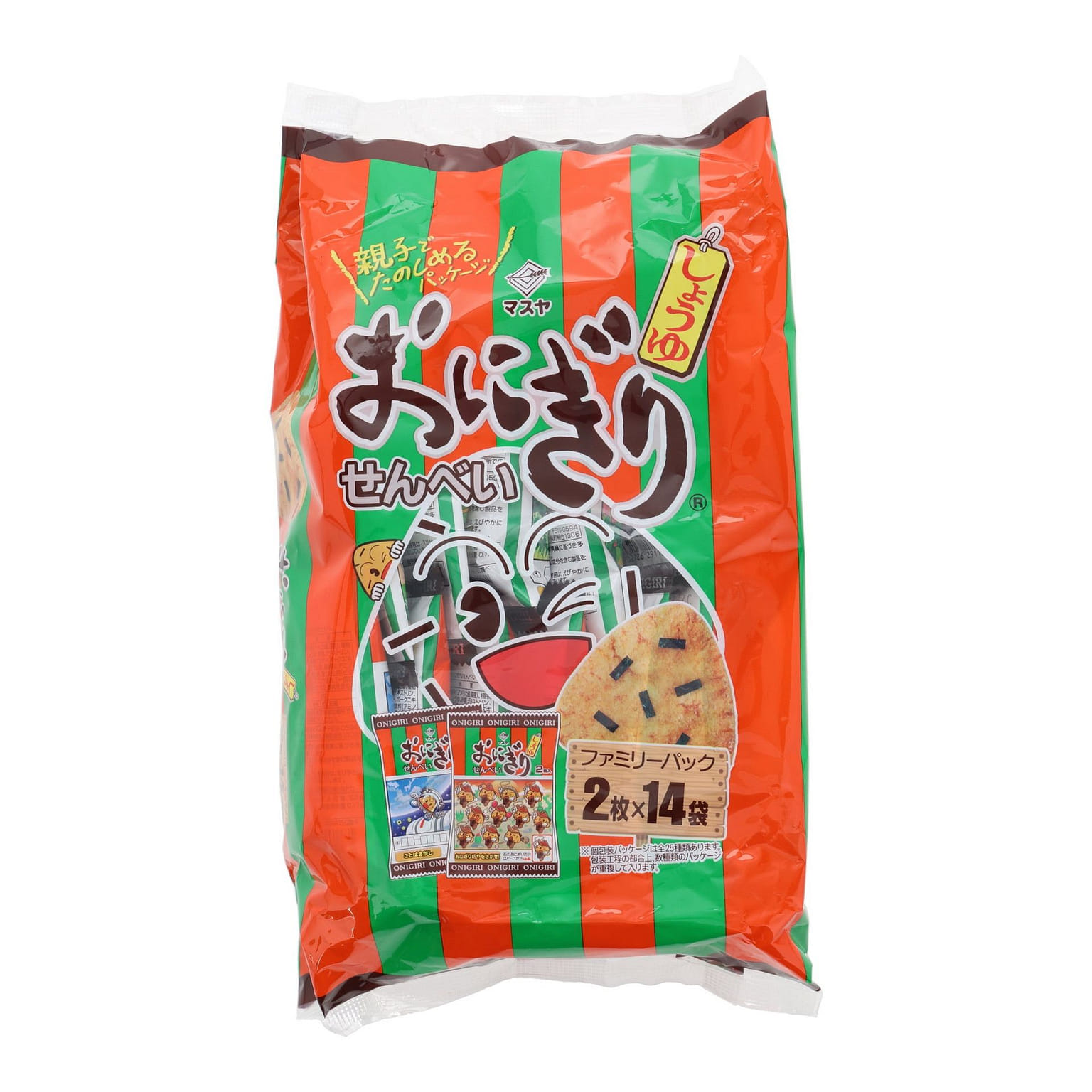 Onigiri Rice Crackers (14 pieces) 162 그램