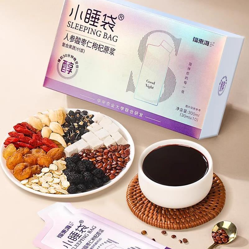 Ginseng, Jujube, Lily, Lycium barbarum, Original syrup, Small sleeping bag 300ml 300 มิลลิลิตร