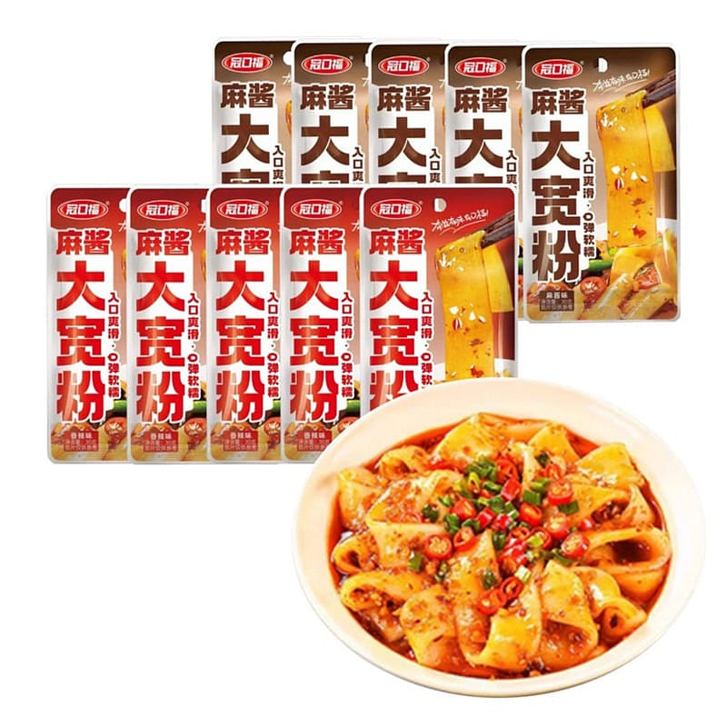 Sesame paste wide noodles with mixed flavours 30 g*10 pack