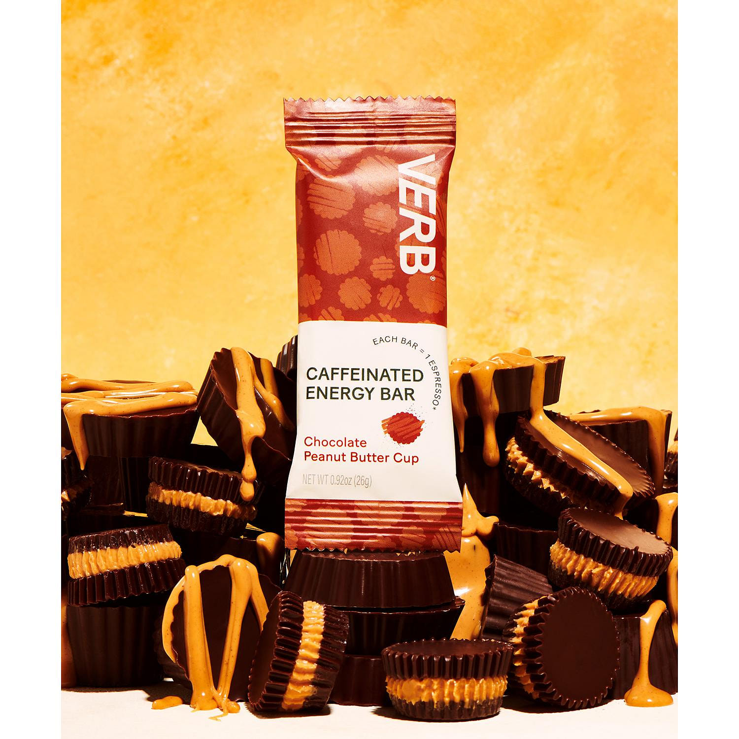 Caffeinated Energy Bar, Chocolate Peanut Butter Cup 16 개입