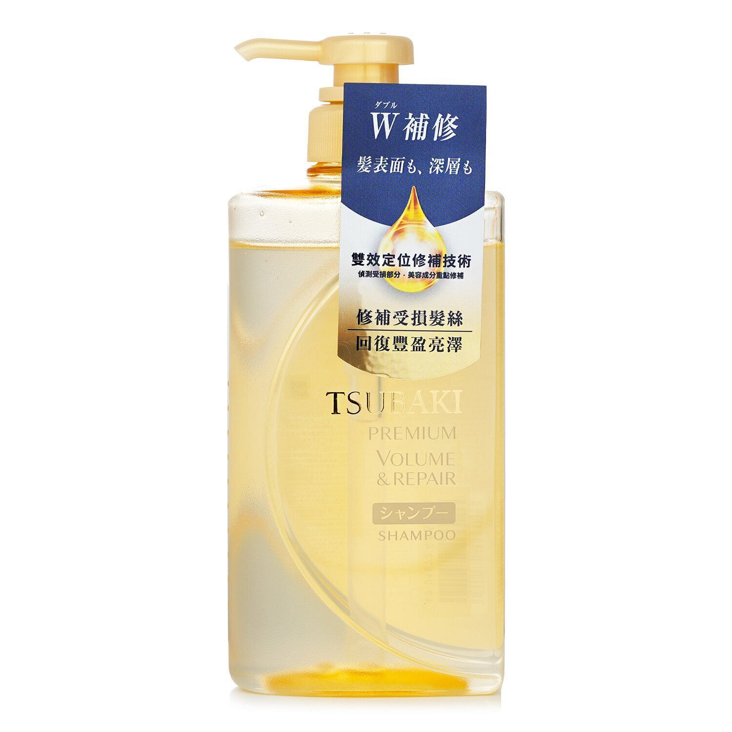 Tsubaki Advanced volumizing and repairing shampoo for damaged hair 490ml/16.56oz 490 밀리리터