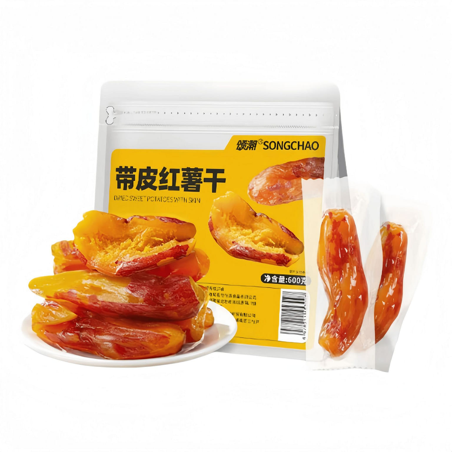 Sweet potato slices with skin 600g*1 bag 600 g
