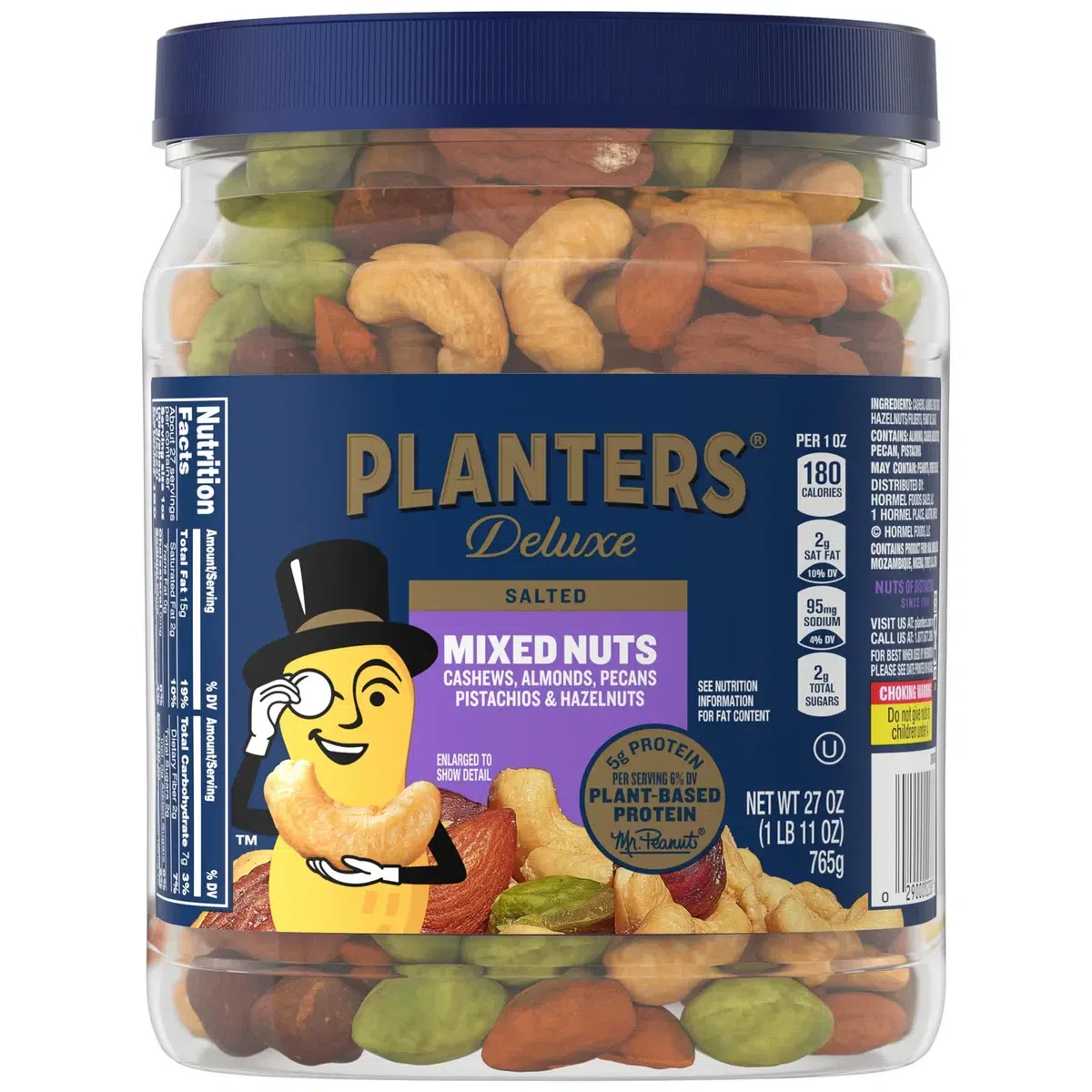 PLANTERS Deluxe Mixed Nuts Cashews Almonds Pecans 1 bottle