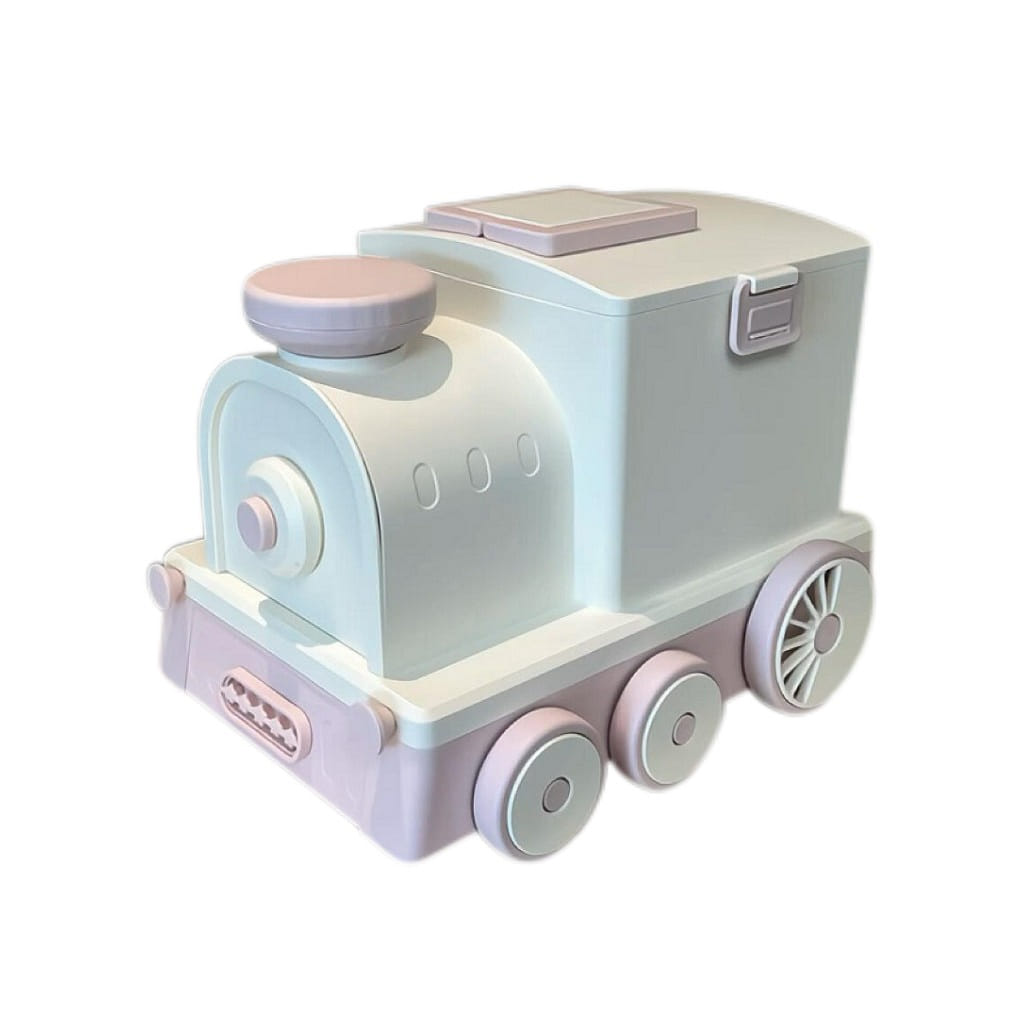Train-Shaped Medicine Storage Box versatile- Pink 1 개입