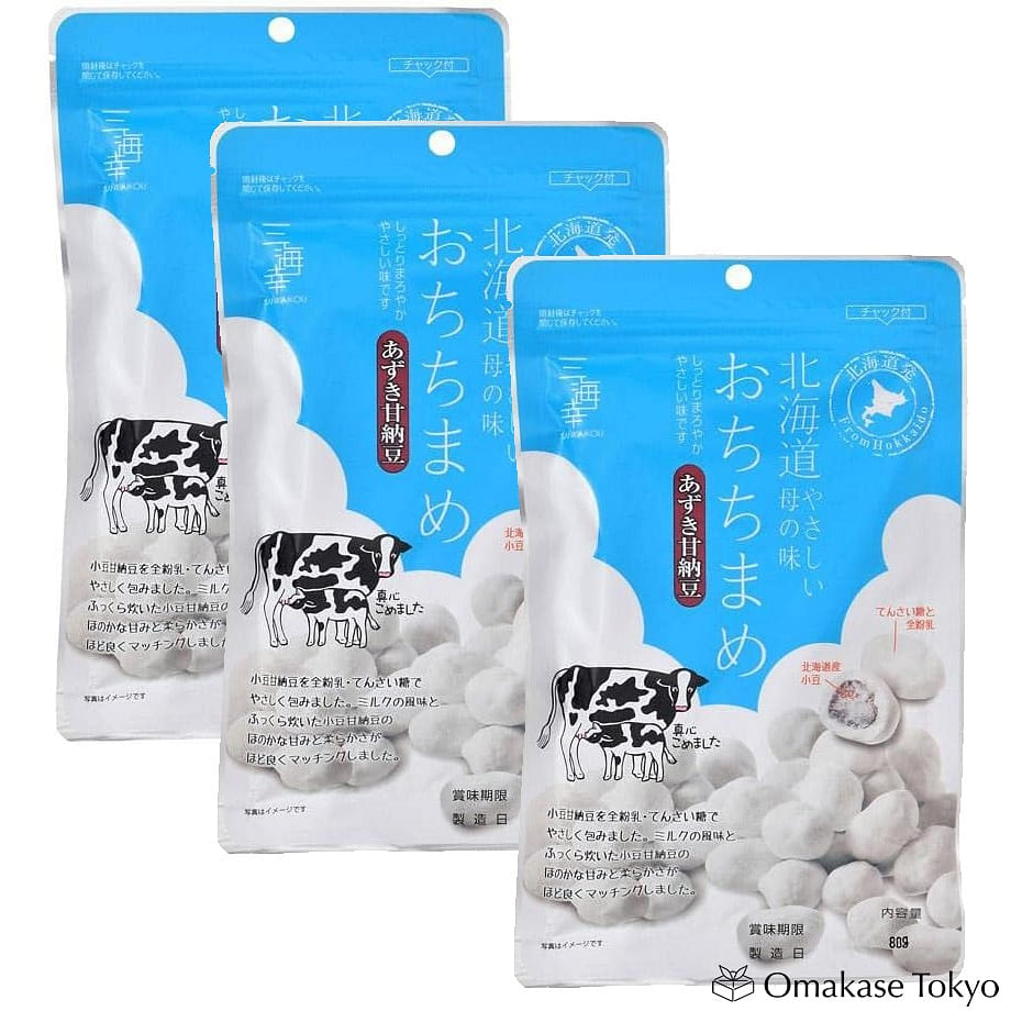 Sankaikou Azuki Sweet Red Bean Milk Candy (3pack) 240 グラム