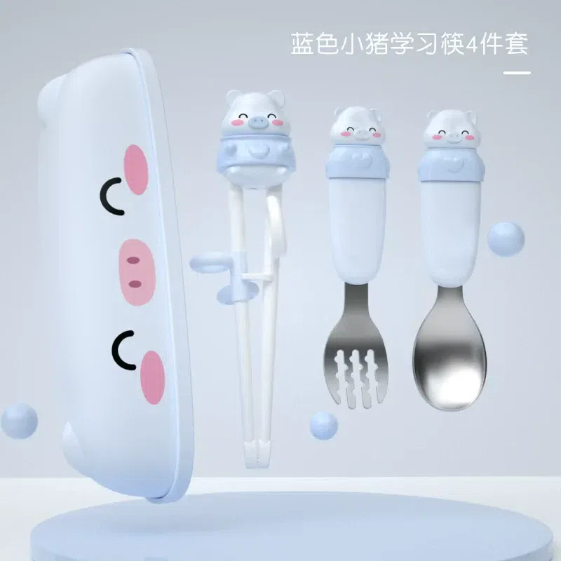 A set of learning chopsticks, spoon, and fork 75 g
