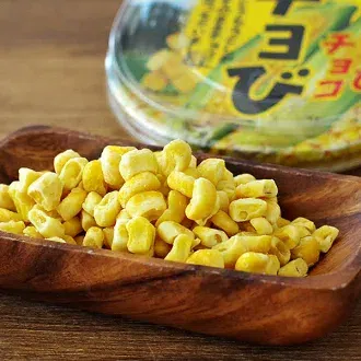 Hokkaido Specialty, Showa Seika Chobi White Chocolate Corn Kernels, 1 piece 45 그램