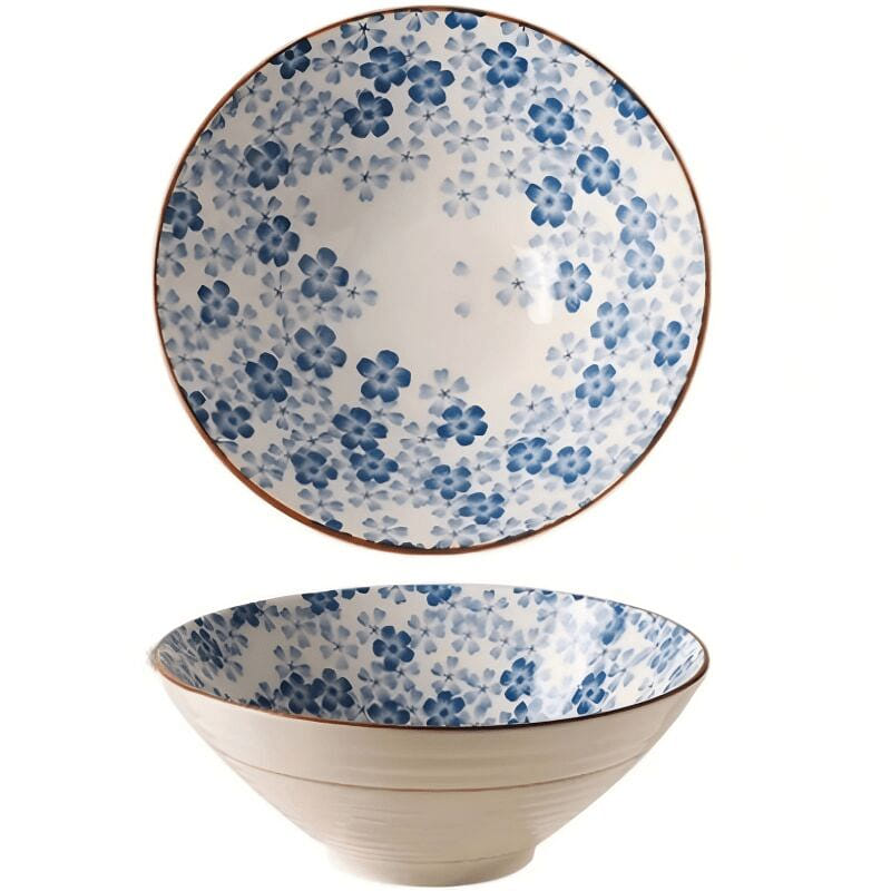 KAWASIMAYA Blossoms 8-inch Ceramic Ramen Bowl 1 each