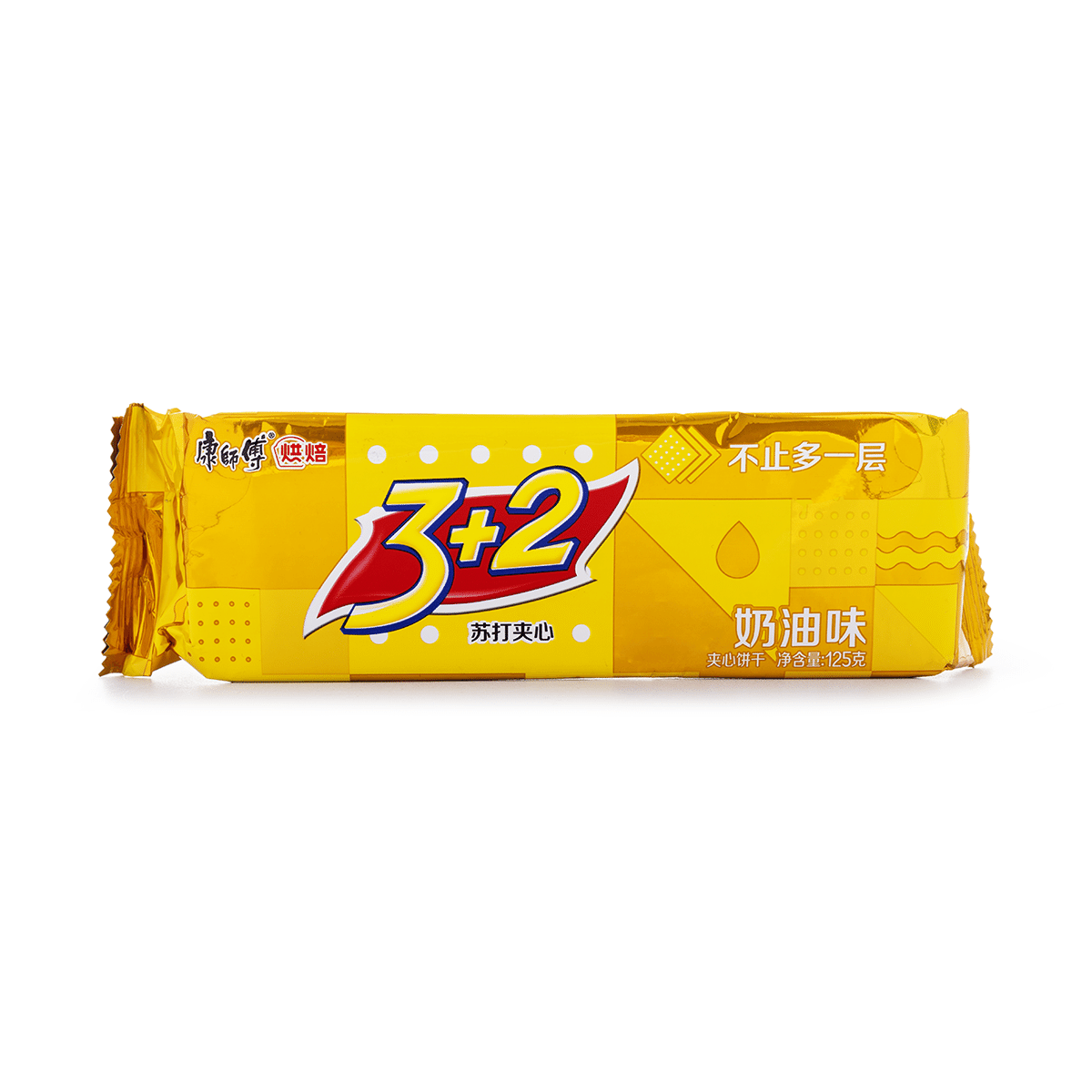 Kangshifu 3+2 Sandwich Biscuit, Cream Flavor 125 g