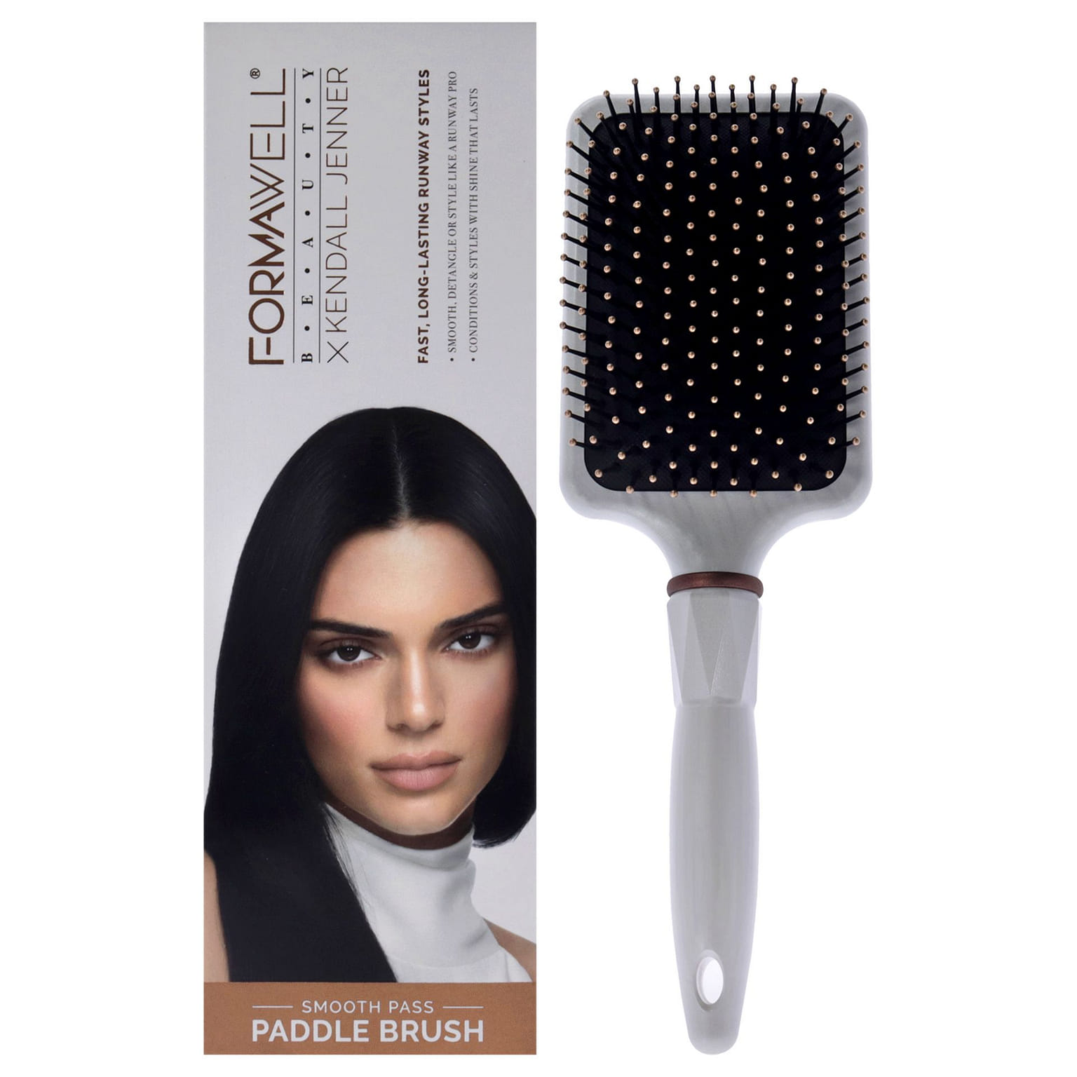Kendall Jenner의 Beauty X Kendall Jenner Smooth Pass 패들 브러시 남녀공용 - 1개 헤어 브러시 1 개입