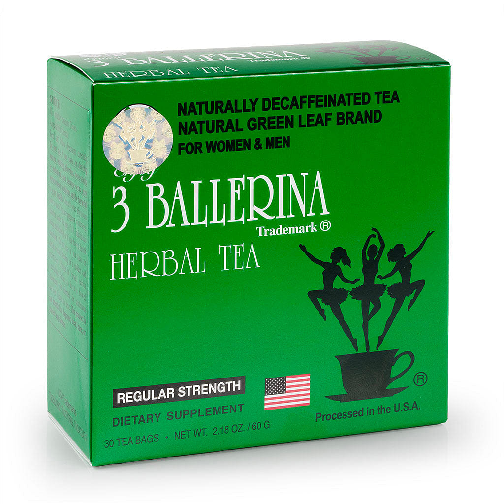 3 Ballerina Herbal Tea Dieters' Drink 30 Tea Bags 1 each