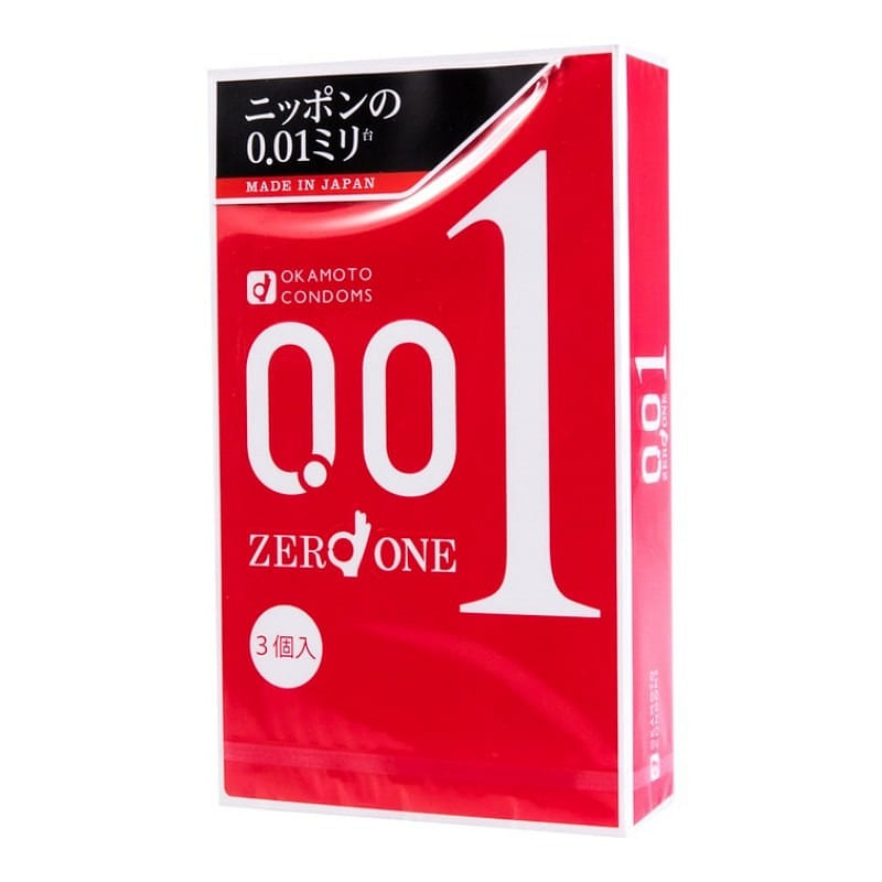 OKAMOTO001series ultra-thinsafety condoms 3 pieces 1 케이스