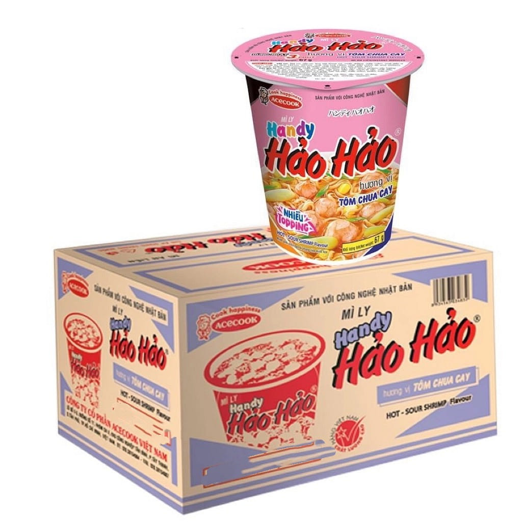 HAOHAO SOUR AND SPICY INSTANT NOODLES 1BOX-68GR X 12 개입