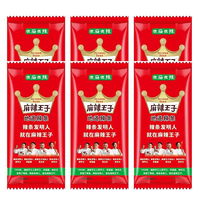 Spicy Prince Spicy Strips - Slightly Spicy 6 Packs 108 그램