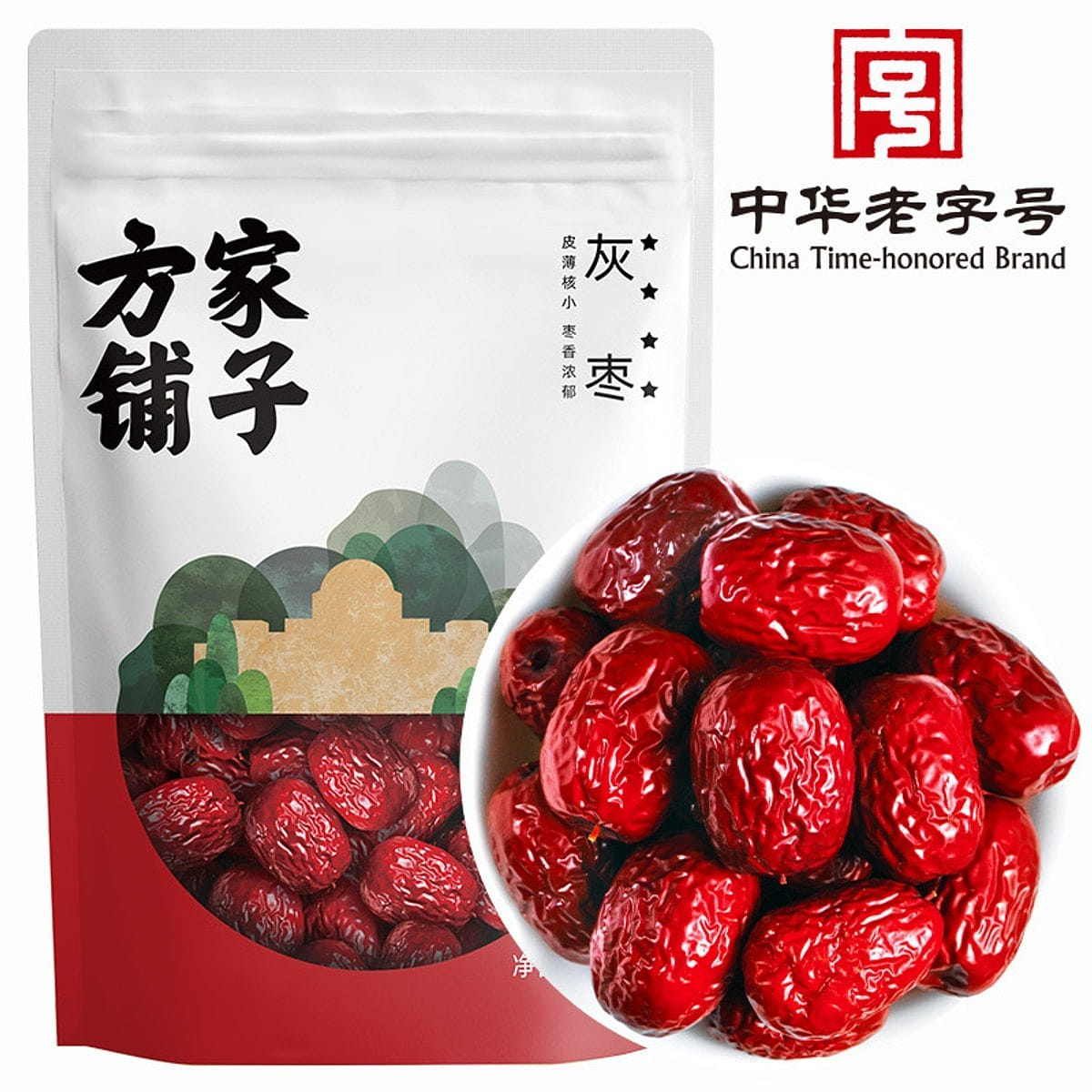 250g of four-star grey jujubes from Fangjia Shop 250 グラム