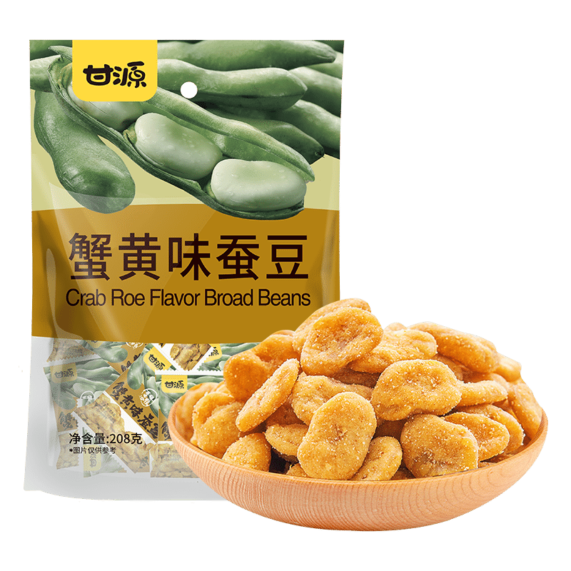Sweet crab roe flavored broad beans 208 グラム