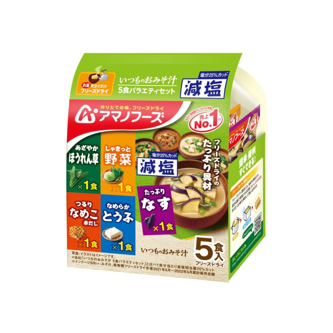 天野低鹽味噌湯 5種口味可選 44.2g 1 个