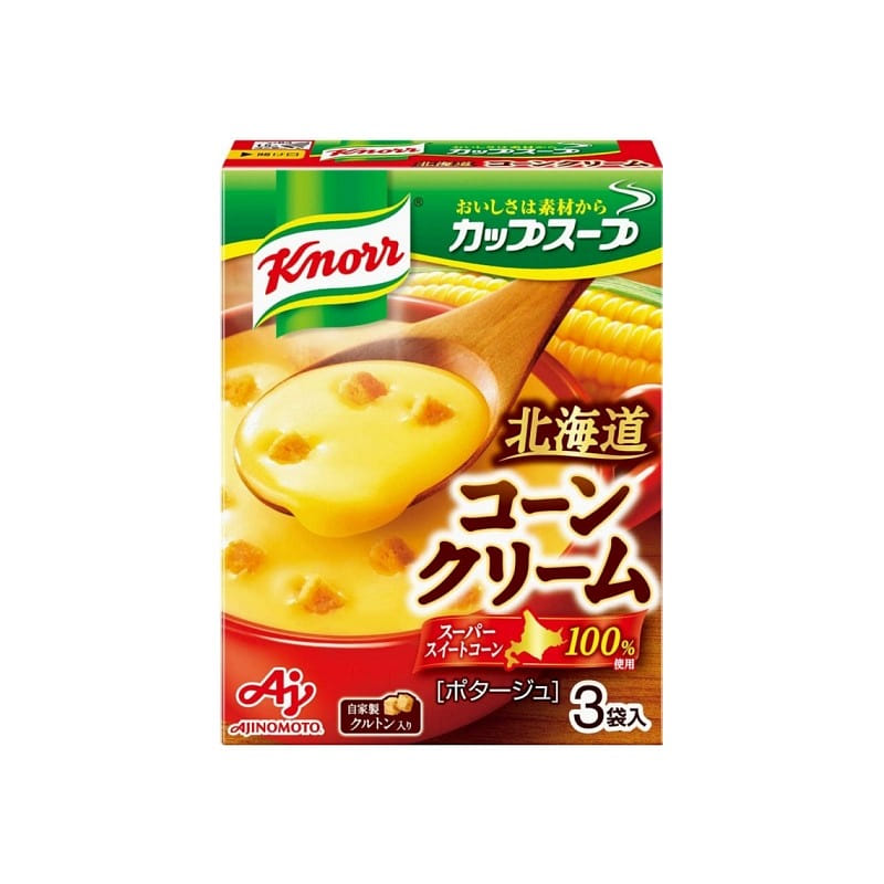 Ajinomoto Hokkaido Corn Cream Soup 3 bags 1 케이스