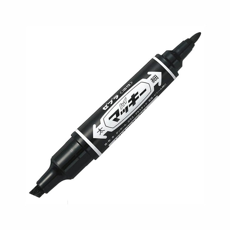 Zebra Oil-Based Marker Thick and Thin Black 1 개