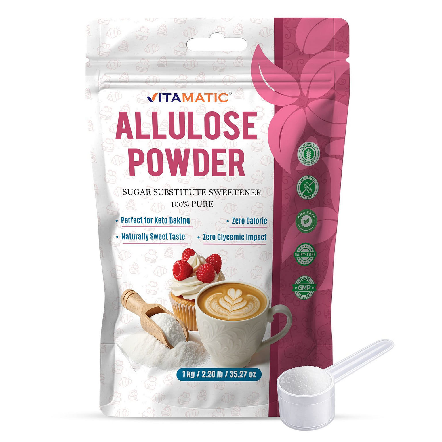 Allulose Powder 1 kg (2.2 lb) 1 each