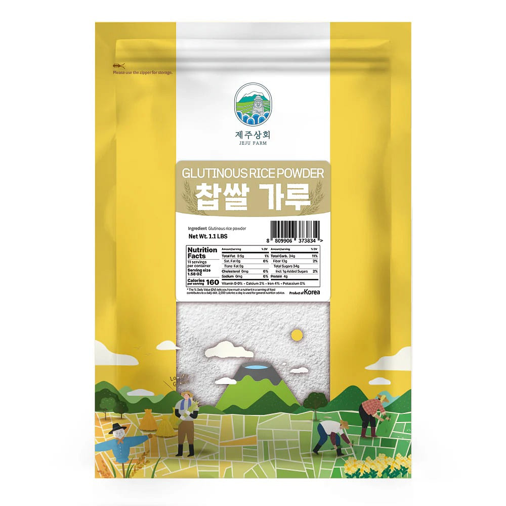 KOREA Jeju Farm Premium Glutinous Rice Powder 500 グラム