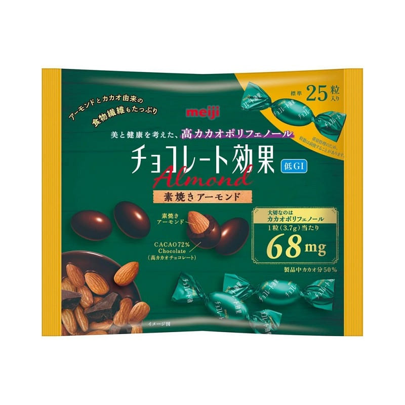 Meiji Cacao 72% Almond Chocolate 92g 1 pack