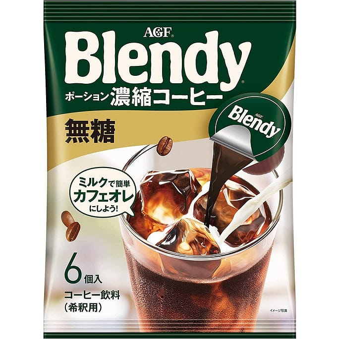 AGF Blendy Concentrated Coffee Sugar-Free 18g*6 1 개