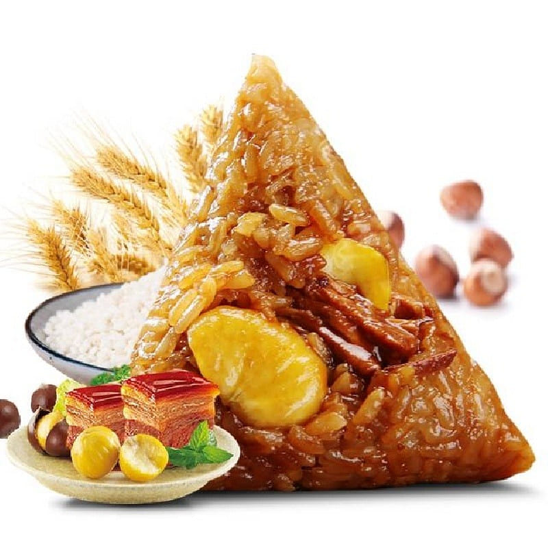 Z2 Chestnut, Salted Egg Yolk & Pork Zongzi 2 count