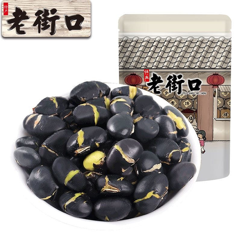 Laojiekou Salt-Roasted Black Soybeans (250g) 250 g